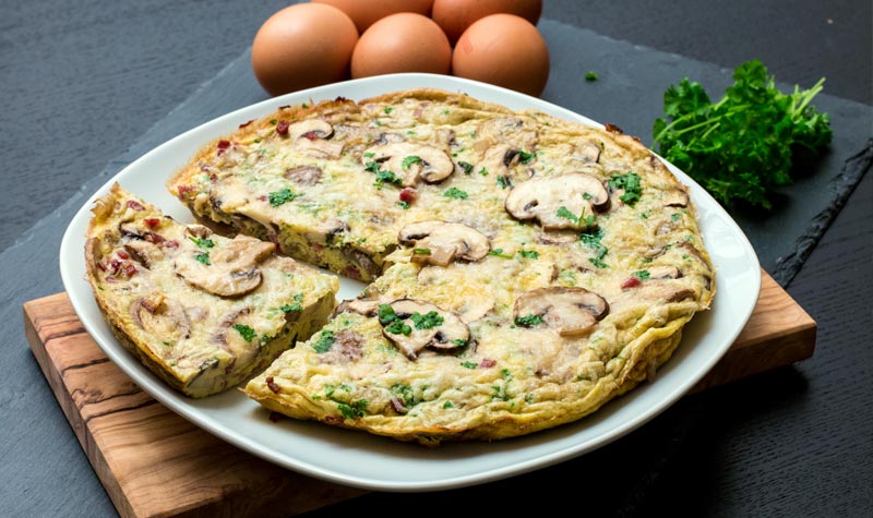 Frittata mit Pilzen - RESIPIS