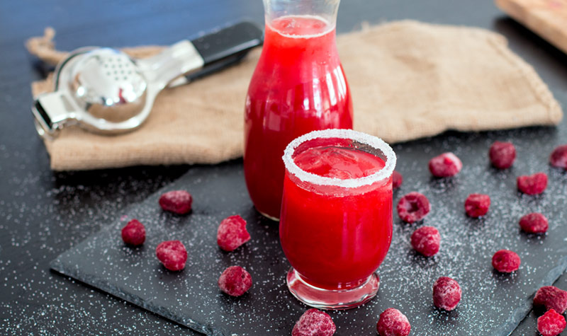 Himbeer-Limonade mit Karottenkick