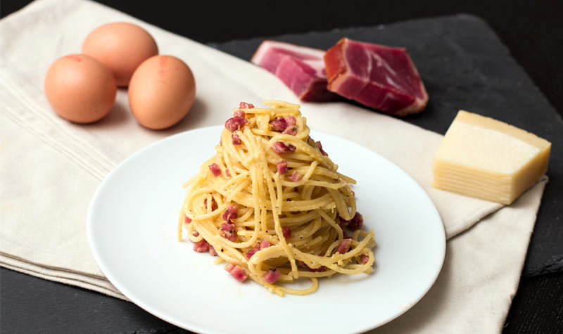 Spaghetti alla Carbonara (Original Italienisch, ohne Sahne)