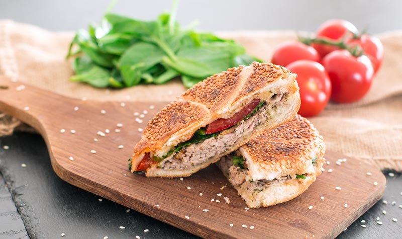 Thunfisch-Sandwiches mit Spinat