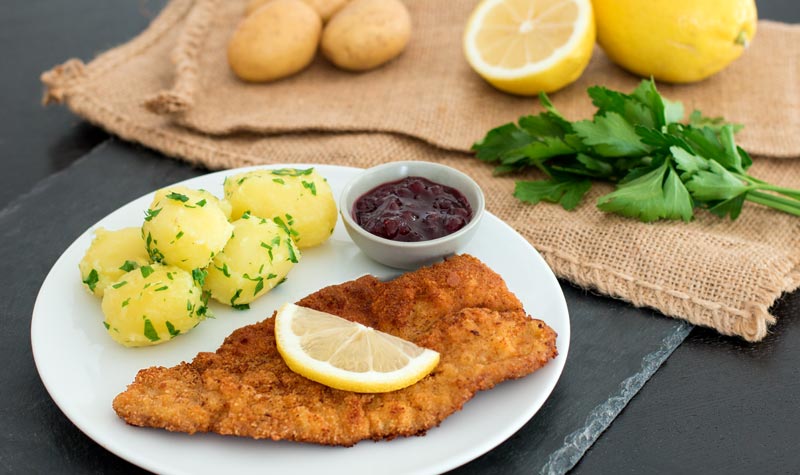 Wiener Schnitzel mit Petersilienkartoffeln