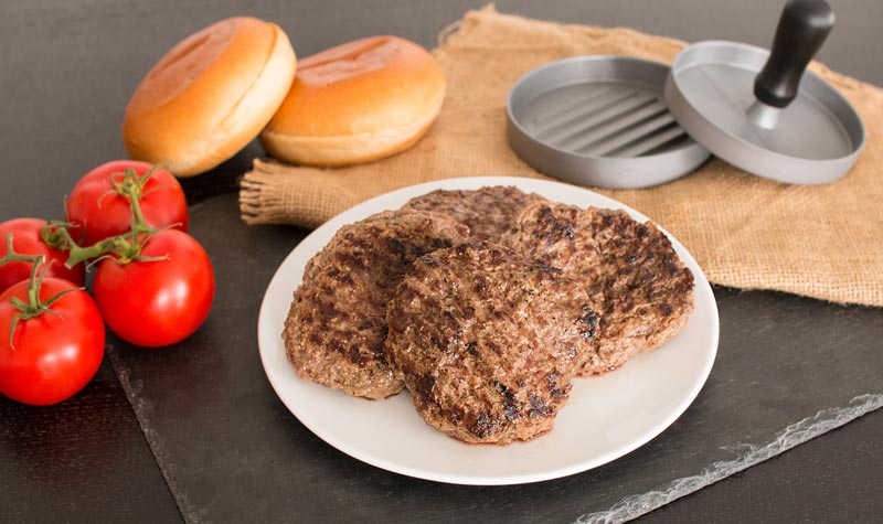 Selbstgemachte klassische Burger-Patties