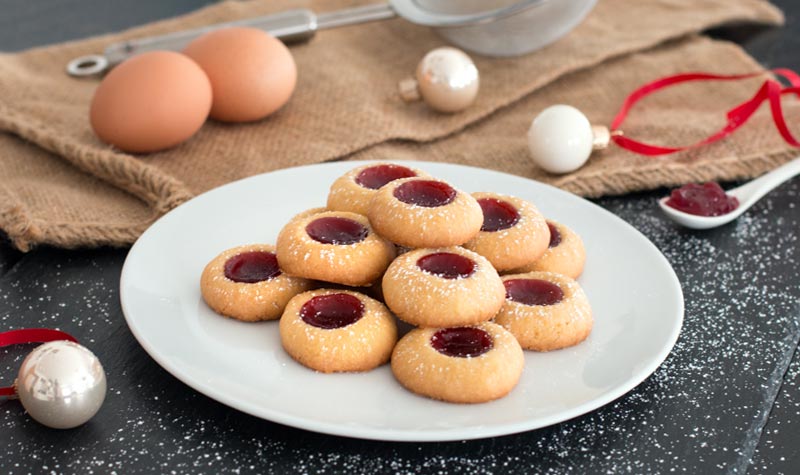 Beliebtes Weihnachtsgebäck: Engelsaugen