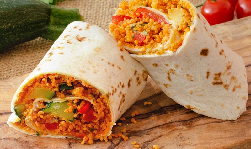 Wraps mit Couscous und Gemüse - RESIPIS