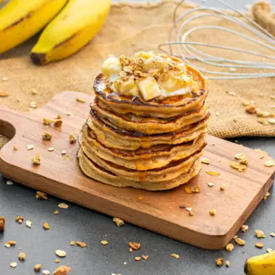 Zuckerfreie Bananen-Joghurt-Pancakes
