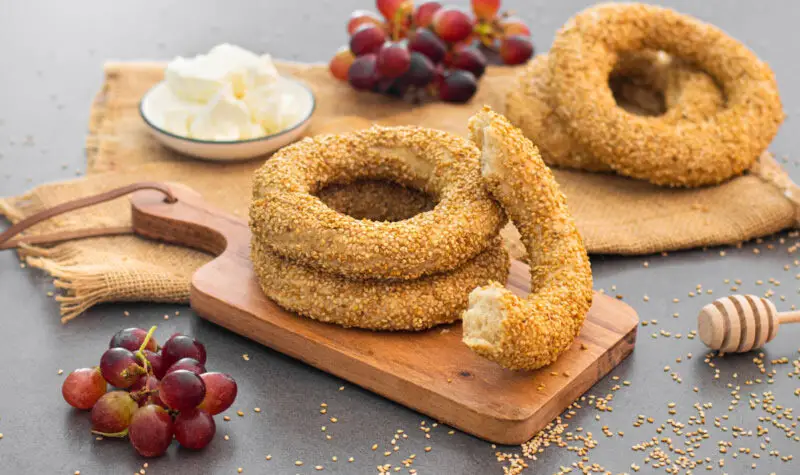 Griechische Sesamringe (Koulouri Thessalonikis)